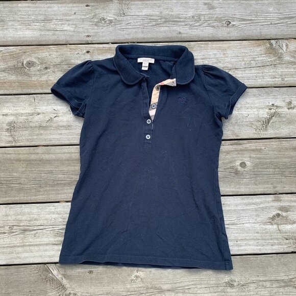 Vintage Burberry Brit Polo Button Up Shirt XS - Picture 3 of 6